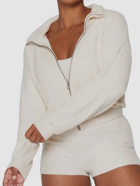 Spiritual Gangster Sweaters - Spiritual Gangster Cream Full Zip Sweater NWT Super Soft Orig $128 Sz Small